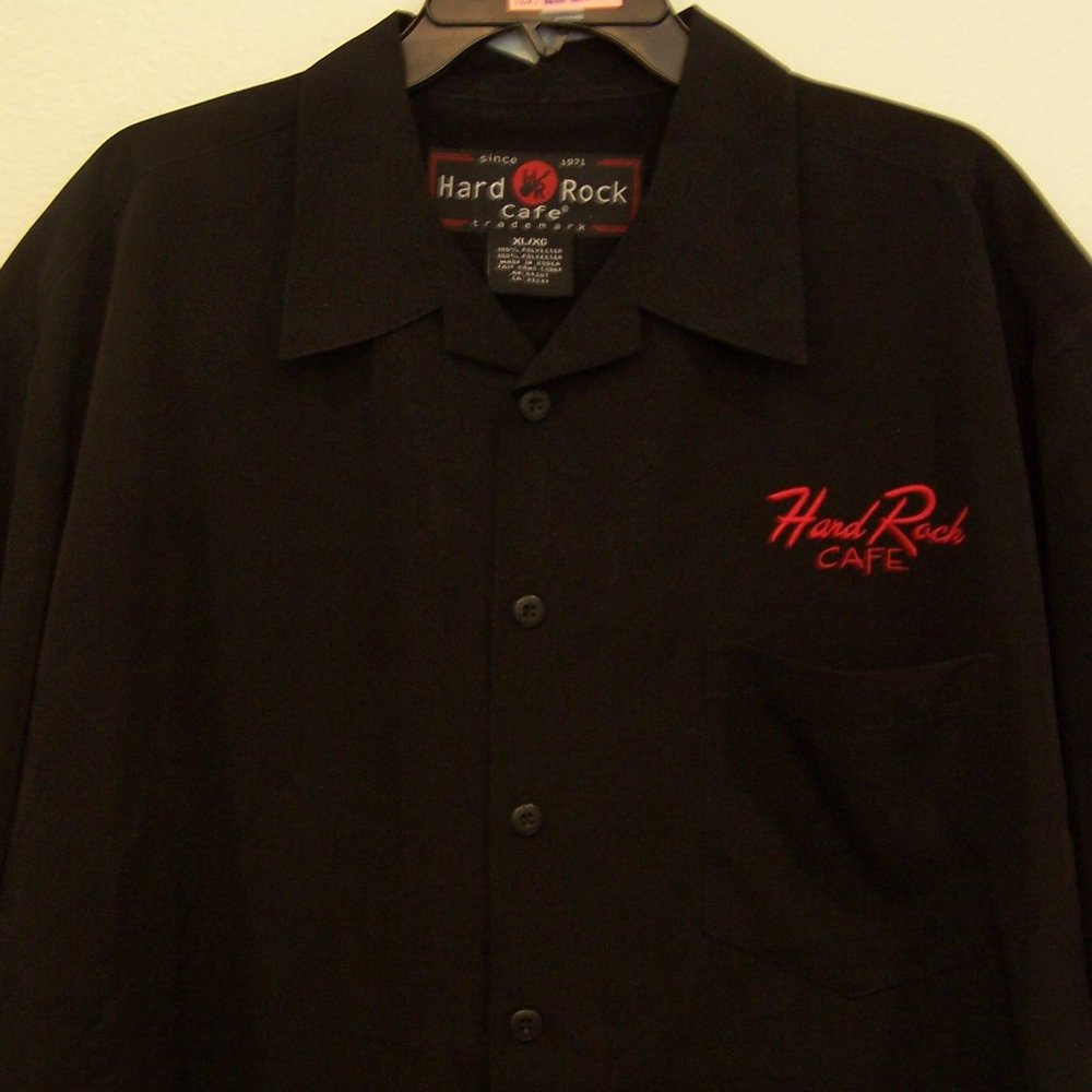 VTG HARD ROCK CAFE ATLANTA CAMP SHIRT S5062 - Picture 3 of 13